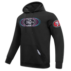 NFL SAN FRANCISCO 49ERS ECHO LOGO CHANDAIL À CAPUCHON EN MOLLETON POUR HOMME (NOIR)