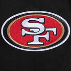NFL SAN FRANCISCO 49ERS ECHO LOGO CHANDAIL À CAPUCHON EN MOLLETON POUR HOMME (NOIR)