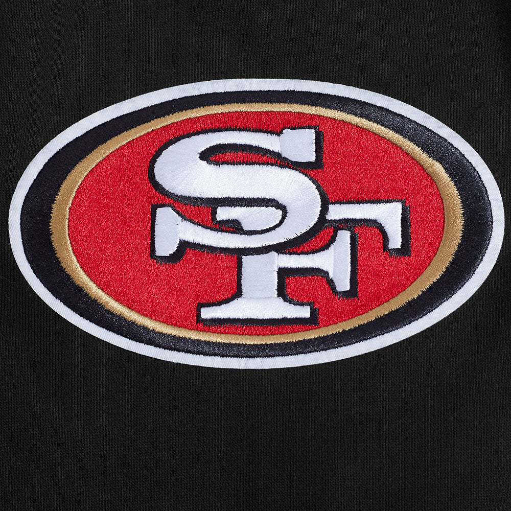NFL SAN FRANCISCO 49ERS ECHO LOGO CHANDAIL À CAPUCHON EN MOLLETON POUR HOMME (NOIR)