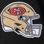 NFL SAN FRANCISCO 49ERS ECHO LOGO CHANDAIL À CAPUCHON EN MOLLETON POUR HOMME (NOIR)