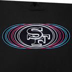 NFL SAN FRANCISCO 49ERS ECHO LOGO CHANDAIL À CAPUCHON EN MOLLETON POUR HOMME (NOIR)