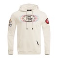 NFL SAN FRANCISCO 49ERS ECHO LOGO MEN'S FLEECE PULLOVER HOODIE (EGGSHELL)