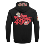 NFL SAN FRANCISCO 49ERS SOUVENIR MEN'S FLEECE PULLOVER HOODIE (BLACK)