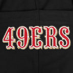 NFL SAN FRANCISCO 49ERS SOUVENIR MEN'S FLEECE PULLOVER HOODIE (BLACK)