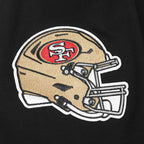 NFL SAN FRANCISCO 49ERS SOUVENIR MEN'S FLEECE PULLOVER HOODIE (BLACK)