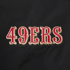 NFL SAN FRANCISCO 49ERS CLASSIC WIND SUIT MEN'S WOVEN FULL ZIP PULLOVER HOODIE (BLACK)
