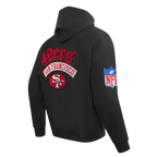 NFL SAN FRANCISCO 49ERS BEST OF MEN'S DROP SHOULDER FLC PO HOODIE (BLACK)