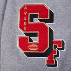 NFL SAN FRANCISCO 49ERS BEST OF MEN'S DROP SHOULDER FLC PO HOODIE (DARK HEATHER GRAY)
