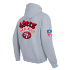 NFL SAN FRANCISCO 49ERS BEST OF MEN'S DROP SHOULDER FLC PO HOODIE (DARK HEATHER GRAY)