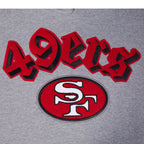 NFL SAN FRANCISCO 49ERS BEST OF MEN'S DROP SHOULDER FLC PO HOODIE (DARK HEATHER GRAY)
