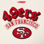 NFL SAN FRANCISCO 49ERS BEST OF CHANDAIL À CAPUCHON EN MOLLETON À ÉPAULES TOMBANTES POUR HOMME (COQUILLE D'ŒUF)
