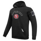NFL SAN FRANCISCO 49ERS REBEL ATHLETICS CHANDAIL À CAPUCHON EN MOLLETON POUR HOMME (NOIR)
