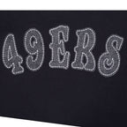 NFL SAN FRANCISCO 49ERS REBEL ATHLETICS CHANDAIL À CAPUCHON EN MOLLETON POUR HOMME (NOIR)