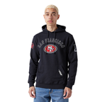 NFL SAN FRANCISCO 49ERS REBEL ATHLETICS CHANDAIL À CAPUCHON EN MOLLETON POUR HOMME (NOIR)