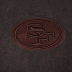 NFL SAN FRANCISCO 49ERS WASHED CLASSIC MEN'S PULLOVER HOODIE (WASHED BROWN)