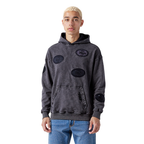 NFL SAN FRANCISCO 49ERS WASHED VANGUARD MEN'S PULLOVER HOODIE (WASHED BLACK)