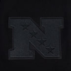 NFL SAN FRANCISCO 49ERS BLACKOUT CHANDAIL À CAPUCHON EN MOLLETON À ÉPAULES TOMBANTES POUR HOMME (NOIR)