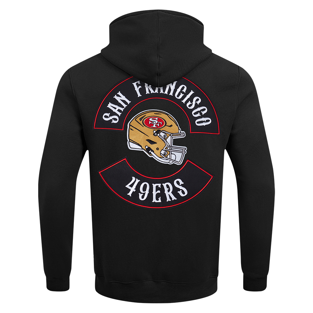 NFL SAN FRANCISCO 49ERS BORN FOR SPORT MEN'S FLC PO HOODIE (BLACK)