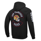 NFL SAN FRANCISCO 49ERS BORN FOR SPORT MEN'S FLC PO HOODIE (BLACK)