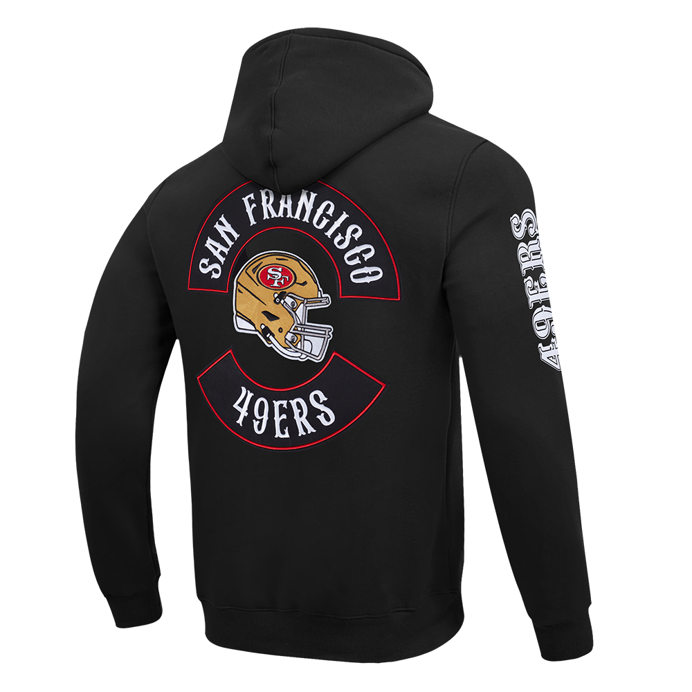 NFL SAN FRANCISCO 49ERS BORN FOR SPORT MEN'S FLC PO HOODIE (BLACK)