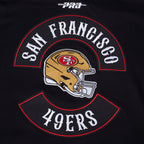 NFL SAN FRANCISCO 49ERS BORN FOR SPORT MEN'S FLC PO HOODIE (BLACK)