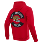 NFL SAN FRANCISCO 49ERS BORN FOR SPORT MEN'S FLC PO HOODIE (Red)