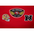 NFL SAN FRANCISCO 49ERS BORN FOR SPORT MEN'S FLC PO HOODIE (Red)