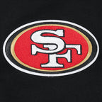 NFL SAN FRANCISCO 49ERS BORN FOR SPORT MEN'S FLC CREWNECK (BLACK)