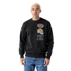 NFL SAN FRANCISCO 49ERS BORN FOR SPORT MEN'S FLC CREWNECK (BLACK)