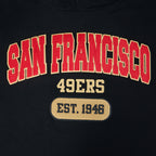NFL SAN FRANCISCO 49ERS CITY ARCH CHANDAIL À CAPUCHON EN MOLLETON POUR HOMME (NOIR)