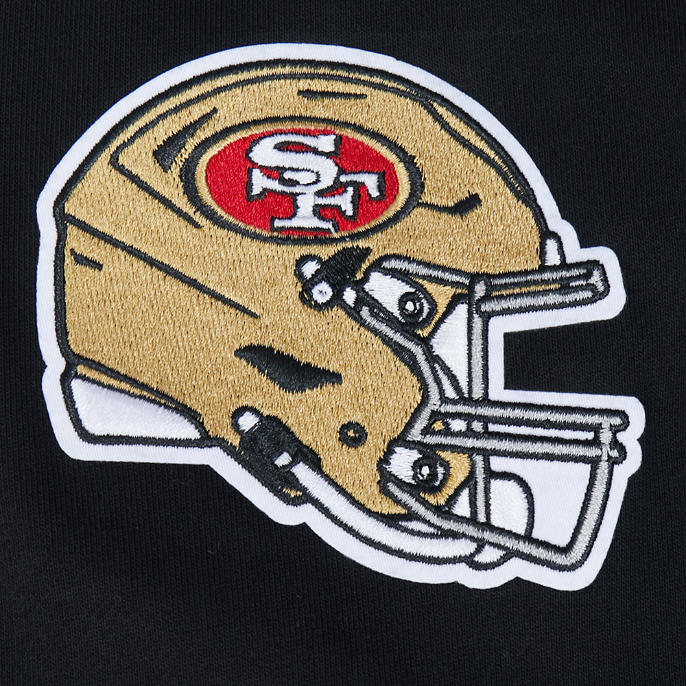 NFL SAN FRANCISCO 49ERS CITY ARCH CHANDAIL À CAPUCHON EN MOLLETON POUR HOMME (NOIR)