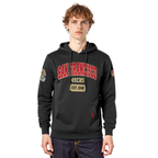 NFL SAN FRANCISCO 49ERS CITY ARCH CHANDAIL À CAPUCHON EN MOLLETON POUR HOMME (NOIR)