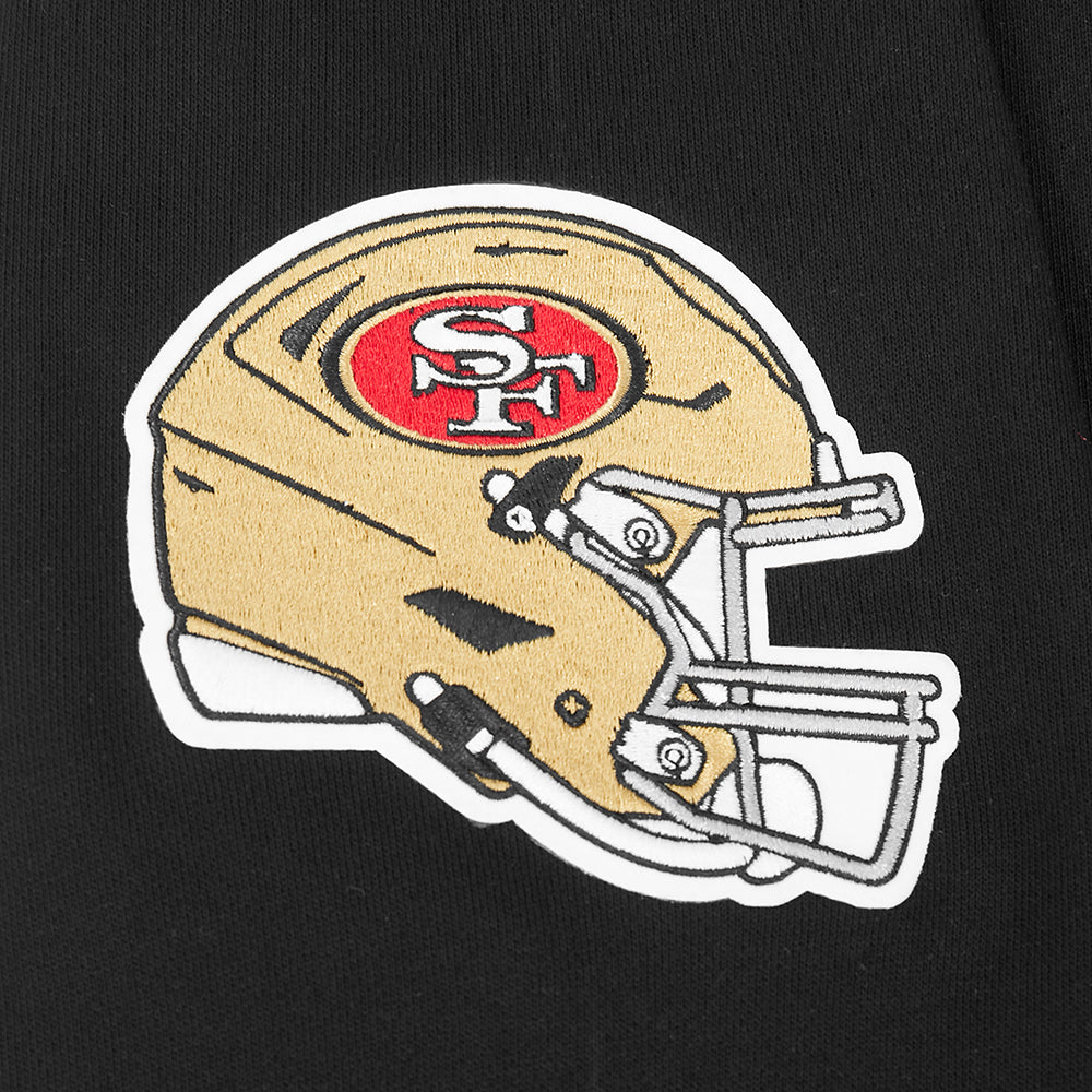NFL SAN FRANCISCO 49ERS CITY ARCH HAUT EN MOLLETON À GLISSIÈRE AU QUART POUR HOMME (NOIR)