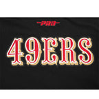 NFL SAN FRANCISCO 49ERS CITY ARCH HAUT EN MOLLETON À GLISSIÈRE AU QUART POUR HOMME (NOIR)