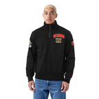 NFL SAN FRANCISCO 49ERS CITY ARCH HAUT EN MOLLETON À GLISSIÈRE AU QUART POUR HOMME (NOIR)