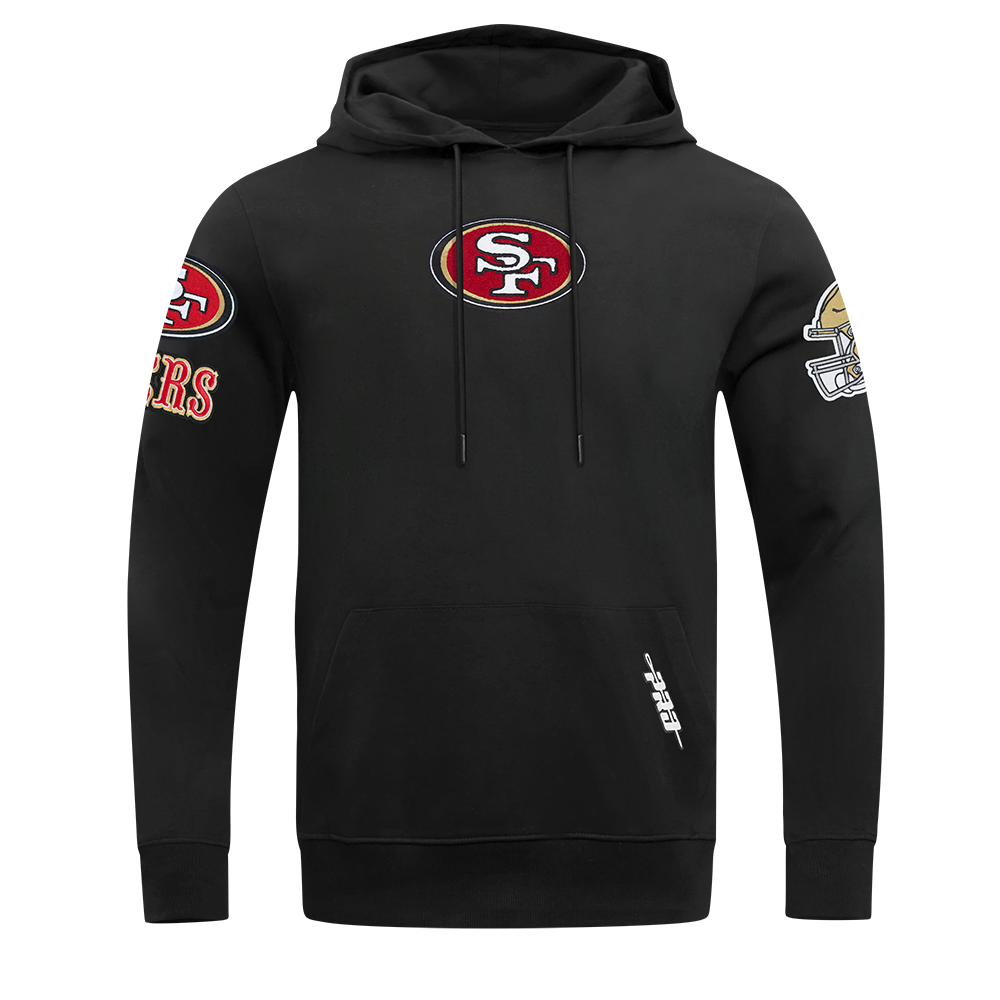 NFL SAN FRANCISCO 49ERS CLASSIC CHENILLE CHANDAIL À CAPUCHON POUR HOMME (NOIR)