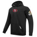 NFL SAN FRANCISCO 49ERS CLASSIC CHENILLE CHANDAIL À CAPUCHON POUR HOMME (NOIR)