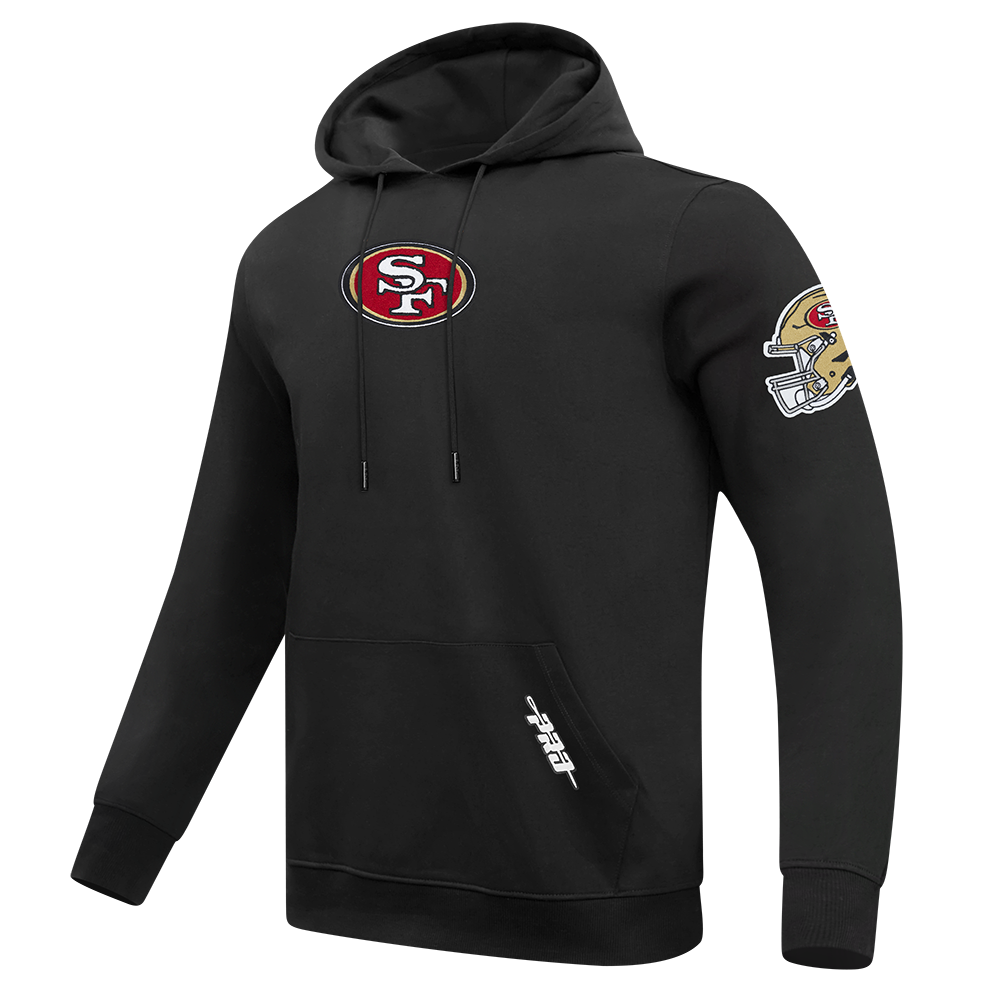 NFL SAN FRANCISCO 49ERS CLASSIC CHENILLE CHANDAIL À CAPUCHON POUR HOMME (NOIR)