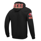 NFL SAN FRANCISCO 49ERS CLASSIC CHENILLE CHANDAIL À CAPUCHON POUR HOMME (NOIR)