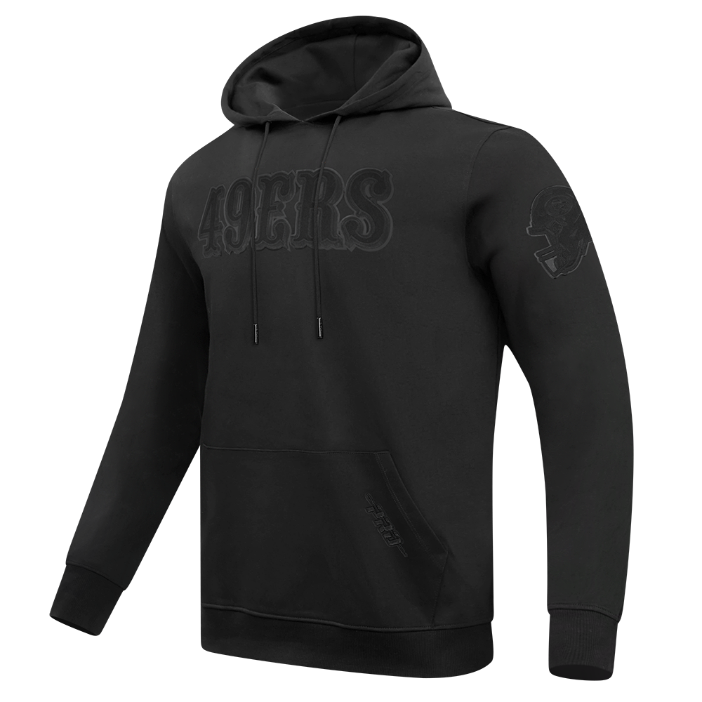 NFL SAN FRANCISCO 49ERS TRIPLE BLACK CHANDAIL À CAPUCHON POUR HOMME (NOIR)