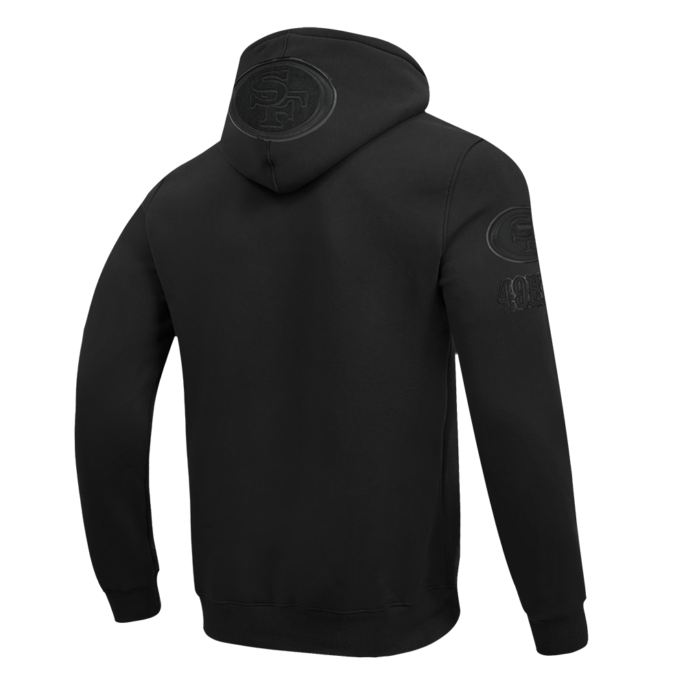 NFL SAN FRANCISCO 49ERS TRIPLE BLACK CHANDAIL À CAPUCHON POUR HOMME (NOIR)