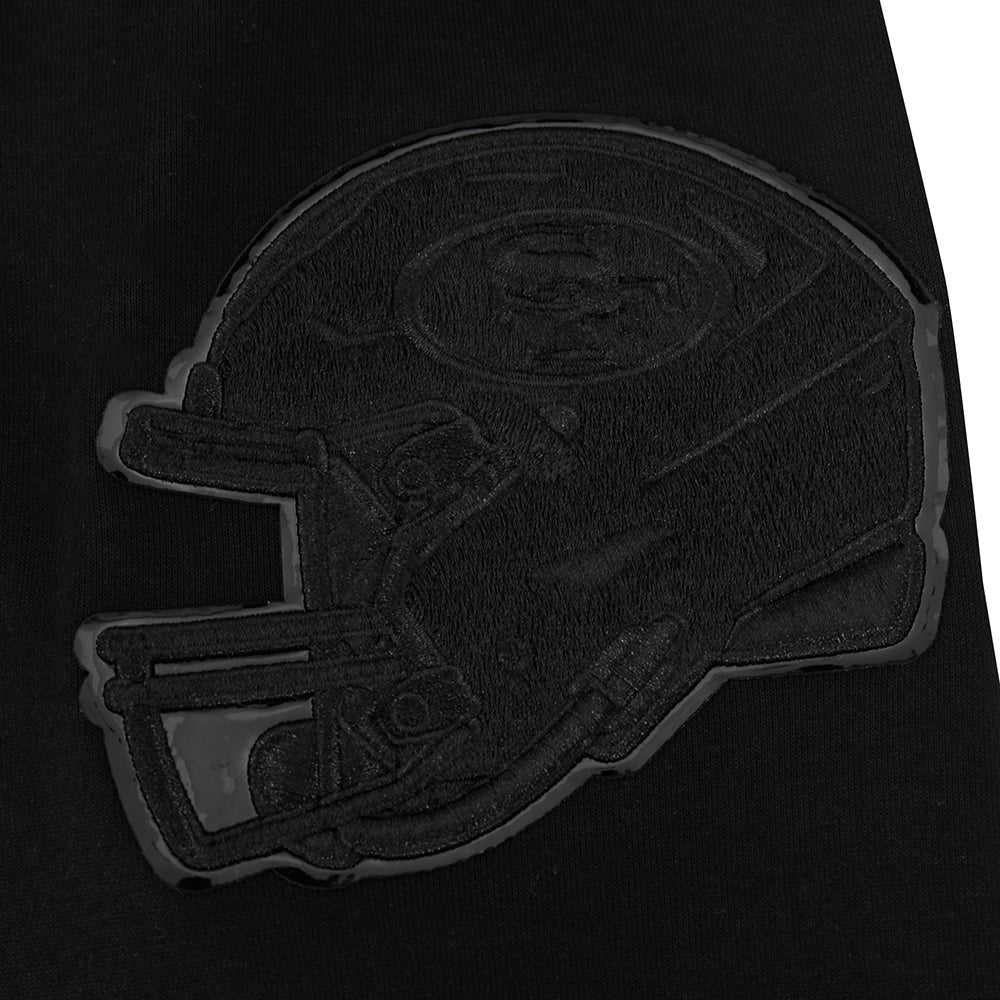 NFL SAN FRANCISCO 49ERS TRIPLE BLACK CHANDAIL À CAPUCHON POUR HOMME (NOIR)