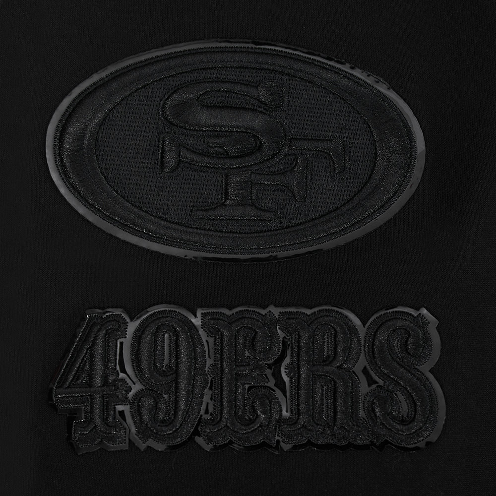NFL SAN FRANCISCO 49ERS TRIPLE BLACK CHANDAIL À CAPUCHON POUR HOMME (NOIR)
