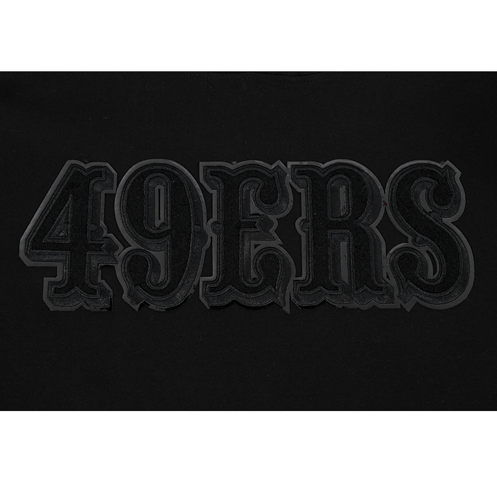 NFL SAN FRANCISCO 49ERS TRIPLE BLACK CHANDAIL À CAPUCHON POUR HOMME (NOIR)