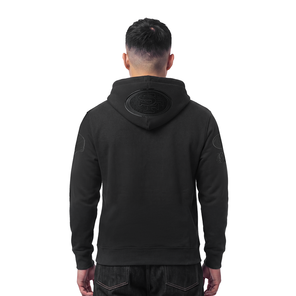 NFL SAN FRANCISCO 49ERS TRIPLE BLACK MEN'S SWEATSHIRT (BLACK)