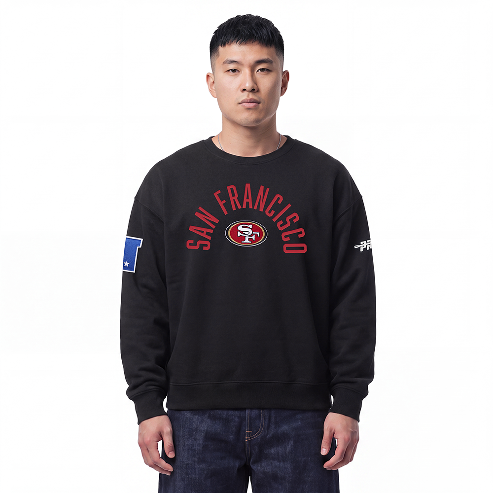 NFL SAN FRANCISCO 49ERS PLAYBACK CHANDAIL OUATÉ POUR HOMME (NOIR)