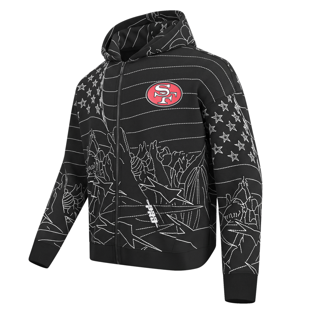 NFL SAN FRANCISCO 49ERS PRO PREMIUM MEN'S SWEATSHIRT (BLACK)