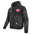 NFL SAN FRANCISCO 49ERS PRO PREMIUM MEN'S SWEATSHIRT (BLACK)