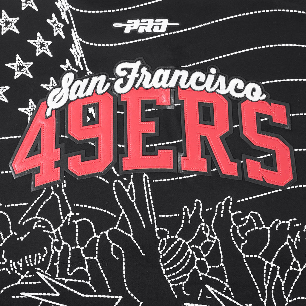 NFL SAN FRANCISCO 49ERS PRO PREMIUM MEN'S SWEATSHIRT (BLACK)