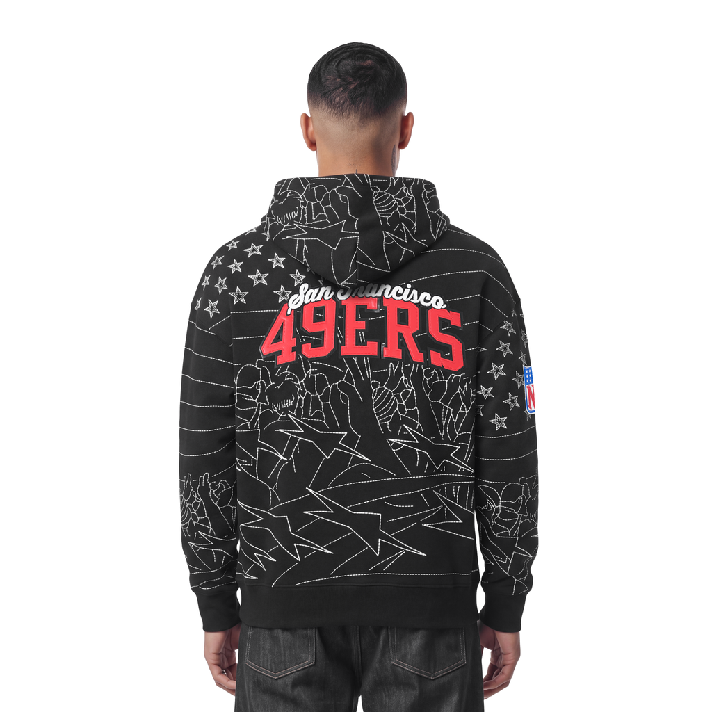 NFL SAN FRANCISCO 49ERS PRO PREMIUM MEN'S SWEATSHIRT (BLACK)